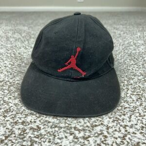 Jordan Nike Hat Cap Strap Back Youth Black Red Jumpman Logo Basketball Boys